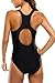 Vegatos Women's Pro One Piece Swimsuit Racerback Athletic Bathing Suit Swimwear