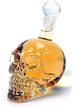 House of Quirk 550Ml Crystal Head Skull Vodka Skull Wine Bottle Decanter