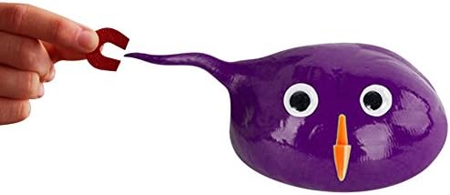 Jelune -Magnetic Putty Toy Slime with Magnet Relaxing Stress Reliever for Adults and Kids Toy with Funny Eyes and Nose, Big Size(Purple)