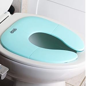 Folding Travel Potty Seat for Boys and Girls, Fits Round & Oval Toilets, Non-Slip Suction Cups, Includes Free Travel Bag…