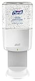 PURELL ES6 Professional Advanced Hand Sanitizer Gel Starter Kit, 1 - 1200 mL Sanitizer Refill + 1 - ES6 White Touch-Free Dispenser - 6462-1W