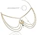 Bienvenu Women's Tassel Foot Chain Turquoise Barefoot Sandals Anklet, Gold