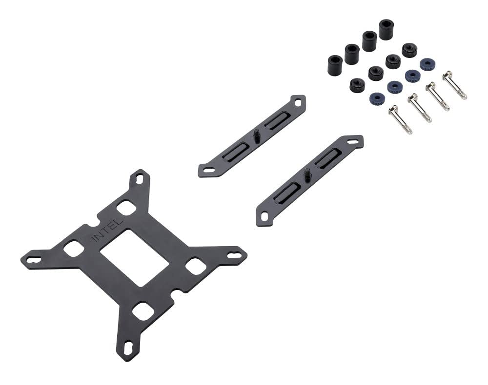 Gelid Solutions LGA 1700 Mounting Kit - Compatible with Gelid AM4 CPU Mount for Glacier CPU Cooler - 97 x 62 x 5 - Stainless Steel - Black