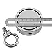 Wukong Fishing Magnet Double Sided Neodymium Magnet with Eyebolt, Combined 960 LBS Pulling Force Super Strong Magnet for Magnetic Fishing, Treasure Hunting Underwater - 2.95
