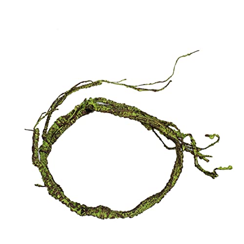 MUYYIKA 爬虫類 人工藤 トカゲ カエル 登り藤 カメレオン 人工植物 柔らかさ ブドウジャングル 木のつる 生息地 ペット シミュレーション ブランチ トカゲのクライミング おもちゃ 装飾用品