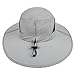 LETHMIK Outdoor Waterproof Fishing Hat,Summer UV Protection Breathable Boonie Hat Hunting Safari Sun Hat Light Grey
