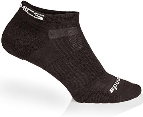 Annda High Performance Running Socks , Drytex Comfort fabric ; Made in Europe (Black, Medium)