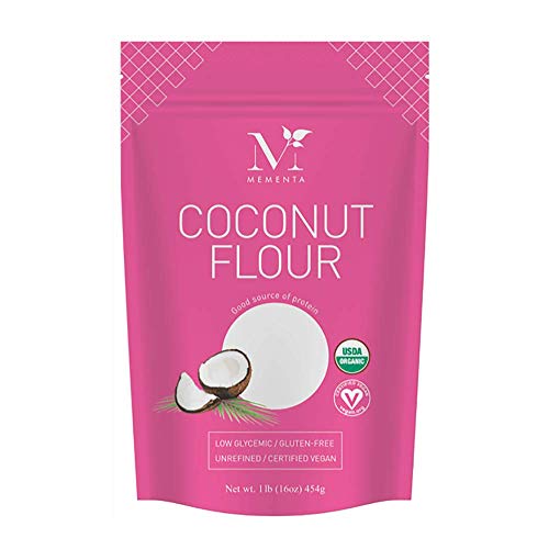 Mementa Organic Coconut Flour, Unrefined, 16 oz Keto Diet Products