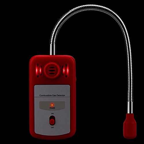 Gas Leak Detector, Sungwoo Combustible Gas Detector, Natural Propane Methane Gas Leak Detector Sniffer with Audible & Visual Alarm Sensor Monitor for Home & Chemical Plant Safety (RED) - Thumbnail 7