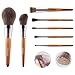 Makeup Brush Professional Set - Powder Angled Blush Contour Kabuki Foundation Eye Shadow Blending Shader Detail Brushes - Super Soft Dense Bristles with Natural Wooden Handle