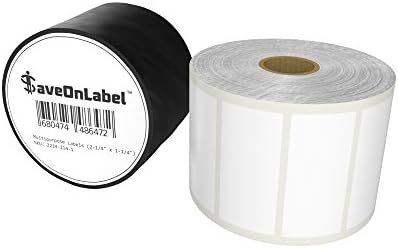 SaveOnLabel Labels for Thermal Printers, BPA Free, Strong Adhesive, Resistant to Scratches and Smudges, Compatible With Zebra 2844, ZP450, ZP500, ZP505, and Many More, 1 Roll