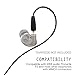MEE audio MMCX High-Fidelity Silver-Plated OFC Stereo Audio Cable for Pinnacle P1 in-ear headphones (Zinc) (New Version)