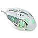 XINMENG XM-326 Wired USB Computer Game Rainbow Breathing Light Mouse, A3050 Chip,4000DPI,6Buttons (White)