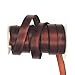 Glory Qin 2 Yards 10mmx2mm Genuine Cow Hide Flat Leather Strip, 10mm Wide Real Leather Craft for Jewelry Making LeatherRush (Brown 2 Yards)