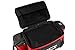 Isolator Fitness 6 Meal ISOBAG Insulated Lunch Bag Cooler with Stackable Meal Prep Containers, ISOBricks, and Strap - MADE IN USA (Black/Red Accent)