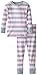 New Jammies Little Girls' Organic Cotton Snuggly Pajamas, Classic Stripes, 4T