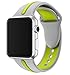 Apple Watch Sport Band, EloBeth for Apple Watch Nike Soft Silicone Quick Relelease Replacement Strap for Apple Watch Series 2 Nike+, for Apple Watch Nike Sport Band Red/Black 42mm(Medium/Large)