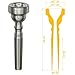 Cecilio Trumpet Mouthpiece, 3C, Silver Plated