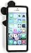 Bukit Cell ® 3D Cartoon Case Bundle - 4 Items: Animated Mickey Cute Silicone Case Cover for iPhone SE 5S 5 5G + BUKIT CELL Trademark Cloth + Screen Protector + Metallic Stylus Touch Pen