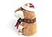 Powshop Cute Mimicry Pet Talking Hamster Repeats What You Say Plush Animal Toy Electronic Hamster Mouse for Kids Birthday/ Christmas Gift (Brown With Knitted Scarf)