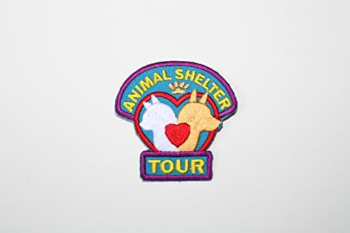 FUN PATCH - ANIMAL SHELTER TOUR - IRON-ON PATCH - Girl Scouts and group fun iron on BADGES (5 Patches)