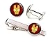 SharedImagination Ironman Cufflinks, Iron Man Tie Clip, Avengers Jewelry, Age of Ultron Tack, Superhero Wedding Party Jewelry Gifts, Groomsmen