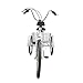 CHENDGE2 24 Inch Adult Tricycle 7 Speed 3 Wheel Cruise Bikes Cargo Bike with Bell, Brake System and Shopping Basket Whitethumb 4