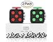 Fidget Cube 2 Pack - Upgraded Cube - 100% Prime - Relieves Stress - Anti Anxiety Fidget Dice - For Children And Adults - ADHD Toys - Help To Focus - 6 Sides Dice (2 Colors Included)
