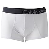 Calvin Klein Men's Bold Micro Low Rise Trunk, White, X-Large