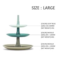 headytidy 3-Tier Fruit Stand Basket Kitchen Storage Bowls-Modern Kitchen Countertop Storage Display Stand, PP Fruit Pastry Tray Cake Stand for Home