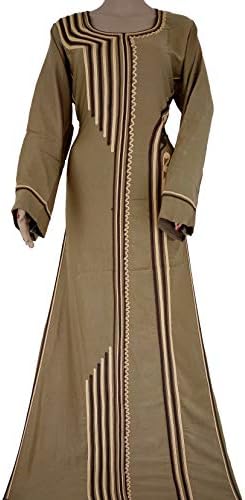 Arabic Islamic Egyptian Cotton Abaya Galabeya Jilbab Dress Kaftan Muslim Galabya
