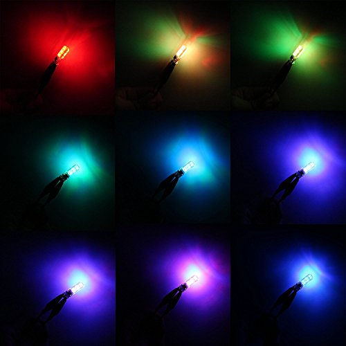Car Fog Lights,EJ's SUPER CAR 6 LED T10 5050 SMD Interior Lights with Remote Super Bright 16-Color Changing Wireless Remote Control,Headlight Strobe Flash Dash Fog Light