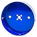 ASelected 6 inch 152 mm Hole Saw Blade for Cornhole Boards/Corn Hole Drilling Cutter & Hex Shank Drill Bit Adapter for Cornhole Game/Carbon Steel & BI-Metal Heavy Duty Steel (Blue)