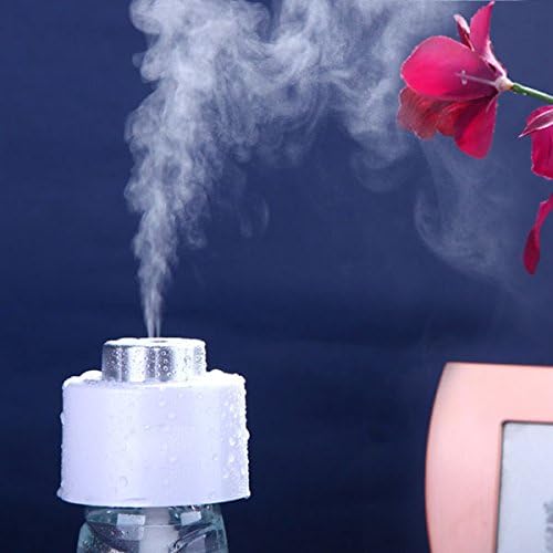 iCrown(TM) Mini Portable Water Bottle Steam USB Humidifier Air Mist Diffuser Purifier Cap, White
