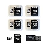 Patriot Memory 32GB Micro SDHC, 5 Pack with Card Reader (PSF32GMCSD5PKCM)