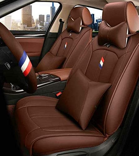 Car Universal 5 Seat Breathable Skin Luxury PU Leather Seat Protection Mat, Car Seat Cover New (Color : B)