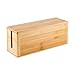 CableRack Bamboo Large Cable Management Box for Amazing Desk Cable Management and Power Strip Box Solutions