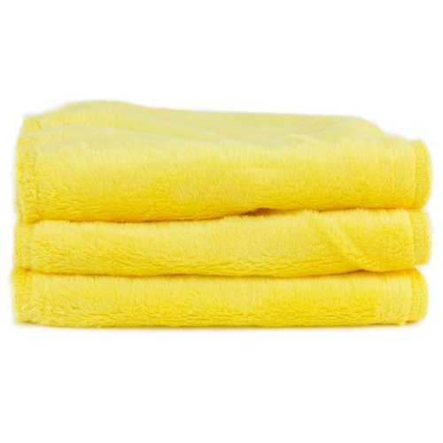 Blooming Bath - Petals Washcloths / Towels (Canary Yellow - 3 Pack)