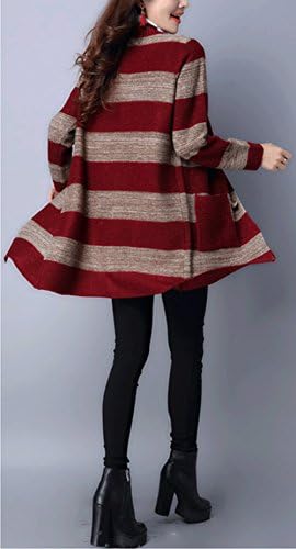 CLJJ7 Women's Open Front Mid-long Knit Cardigan Sweater Jacket