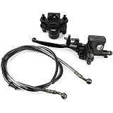 KIMISS Hydraulic Rear Disc Brake Caliper with Pads for 110CC 125CC Dirt Bike ATV Dune Buggy