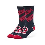 MLB Boston Red Sox Men's '47 Helix Casual Dress Crew Socks, Large, 1-Pack