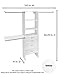 ClosetMaid SuiteSymphony Closet Organizer with Shelves and 4 Drawers, 25-Inch-Pure White
