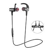 Bluetooth Headphones, Adseon Wireless 4.1 Bluetooth Headset Headphones Magnetic In-ear Earbuds Sweatproof Sports Earpieces Headset Lightweight Stereo Noise Cancelling Earphones with Built-in Mic