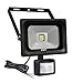 CLY LED Motion Sensor Lights 10W Outdoor Flood Light with PIR,900 Lumens,6000K,LED Security Light IP66 Waterproof for Home Garden Garage Overhead Lighting primary