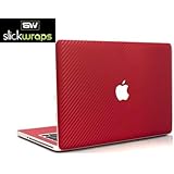 SlickWraps MacBook Pro 15 inch Skin Guard Full Body CARBON RED