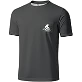 Palmyth Fishing Shirts for Men Short Sleeve Sun Protection T-Shirts UPF 50+ Rash Guard Tee