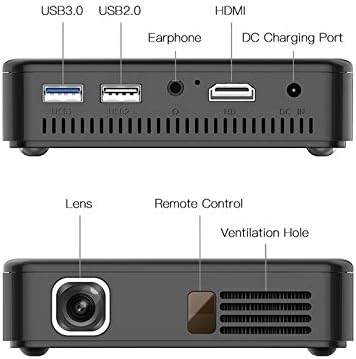 Android 7.1 Pocket Mini Proyector D13 4K Smart Touch Pad Pico DLP ...