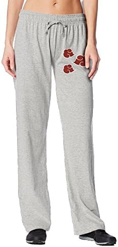 MUSSEuN Shippuden Akatsuki Cloud Anti Leaf Symbols Men's Active Long Jersey Jogger Pants Ash Large