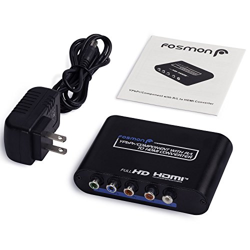Fosmon Component RGB YPbPr to HDMI Converter Adapter Box v1.3 HDCP HDTV