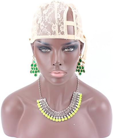 Royalty Hair Wig Cap Left U Part Weaving Wig Foundation Wig Caps with Sturdy Straps for Black Womens Color Beige Size XL